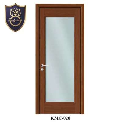 Ingresso in legno massiccio pannello interno in vetro MDF porta in legno