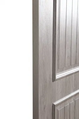 Moda Swing senza porte di vetro PVC ingresso esterno legno Porta MDF