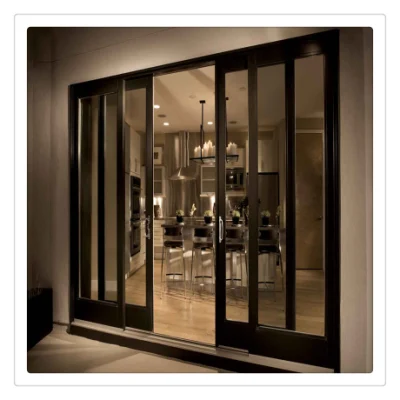  Porta d&prime;ingresso principale dal design moderno e con porta scorrevole