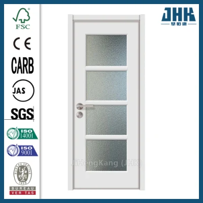  JHK-G17 Hot Press Swing interno legno bianco porta bagno con Vetro