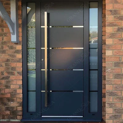 Esterno all&prime;ingrosso Villa sicurezza Design moderno ingresso interno nuovo acciaio inossidabile Porte anteriori di ingresso in acciaio per case