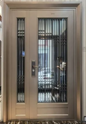  Dykeman porta esterna frontale in alluminio per le case Porte d&prime;ingresso moderne Acciaio con vetro porta