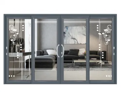  Grande vetro temperato con doppi vetri, finestre a tutta altezza e. Porte scorrevoli per balcone patio ingresso principale