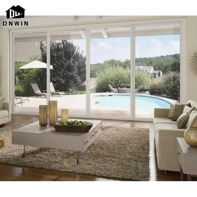 Villa alluminio vetro temperato di alta qualità vetro scorrevole di sicurezza Porta automatica