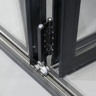 Sixinalu materiale da costruzione stile moderno impermeabili personalizzato Bivold Porte Windows Prezzo di fabbrica Profilo in alluminio balcone struttura in acciaio vetro porta pieghevole