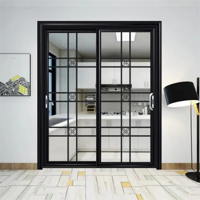 Finestra di vetro esterno patio esterno esterno balcone insonorizzato alluminio scorrevole Porte