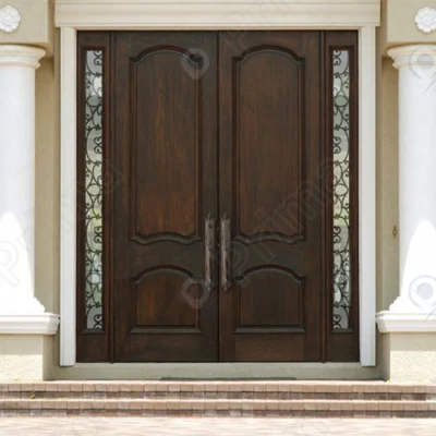  Porte in legno massello doppie porte d&prime;ingresso di sicurezza