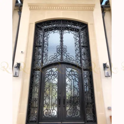  Porta anteriore prehung in ferro battuto oversize con poppa grande Per Villa
