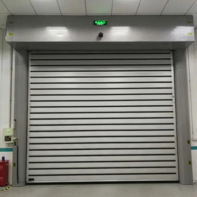 Porta a rulli industriale porta automatica ad alta velocità spirale in alluminio Fast Sportello di sicurezza dell&prime;otturatore a rullo