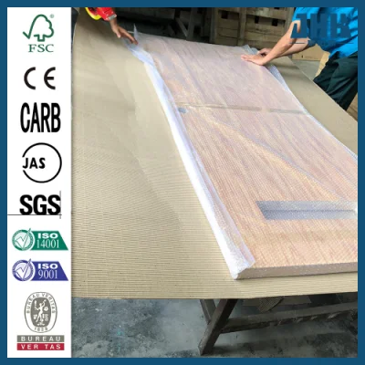 JHK-F01-6 compensato stampato prerifinito nucleo cavo sportello a filo singolo