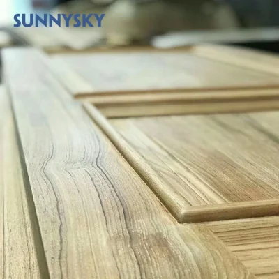 Scelta del costruttore Bianco interno legno massiccio cancello principale legno Design Porta