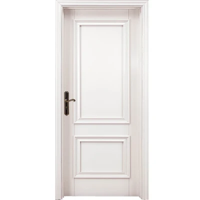  Appartamento interno Camera da letto elegante Design White Oak porta in legno