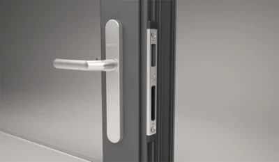 Design anteriore in stile francese Porte esterne in vetro di alluminio