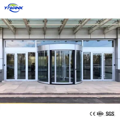  Porta girevole di stile moderno per l&prime;ingresso dell&prime;hotel e degli uffici, porte anteriori