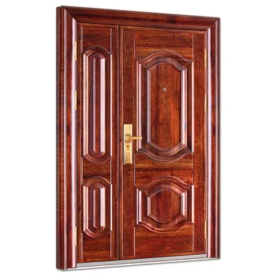  Elegante Luxry Design moderno porta esterno anteriore in acciaio di sicurezza Porta