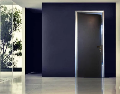 Ingresso principale esterno della porta in legno massello dal design moderno e personalizzato Porta di legno