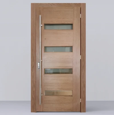 Kangton 2400X1200X45mm Anti-Weather esterno legno quercia legno massiccio ingresso perno di legno Porta principale