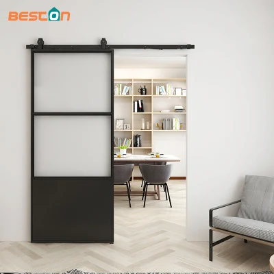 Porta con chiusura a cassettone in vetro metallico con chiusura a battente e bulloneria