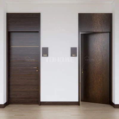  Cina Top Produttore personalizzato incendio nominale interno porta Prehung interno Porte moderne insonorizzate porte da camera Porte interne per case