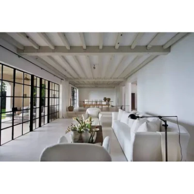Nuovo Design stile popolare Prezzo basso Loft Doors Black Frame Sportello in vetro di dimensioni e design personalizzati