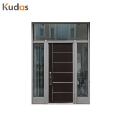 Ingresso porta d&prime;ingresso con perno esterno di lusso, facciata esterna moderna, solido Porta di legno