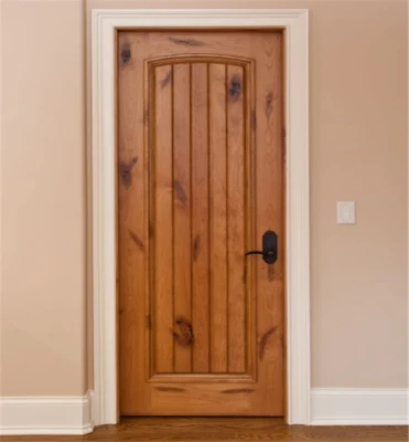  Semplice legno porta Design pannello interno porta in legno Noce solido