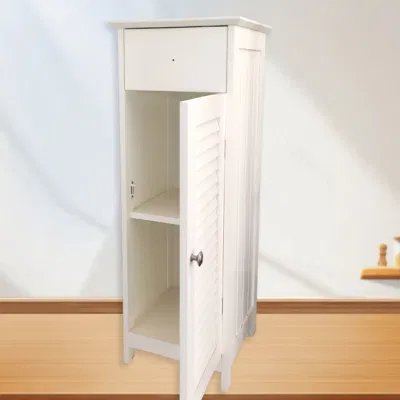 Grande capacità di stoccaggio e stoccaggio del soggiorno domestico, armadio con atrio a porte Louvered