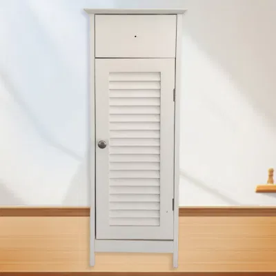 Grande capacità di stoccaggio e stoccaggio del soggiorno domestico, armadio con atrio a porte Louvered