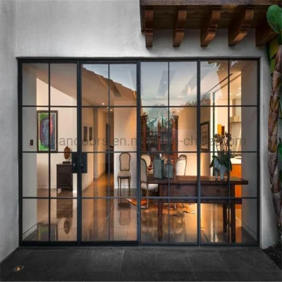 Finestre e porte in vetro nero, moderne ed eleganti, stile francese