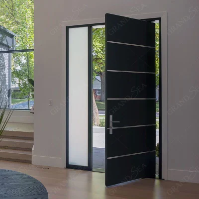 Esterno all&prime;ingrosso Villa sicurezza Design moderno ingresso interno nuovo acciaio inossidabile Porte anteriori di ingresso in acciaio per case