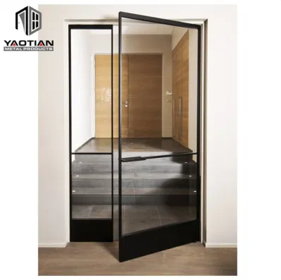 Moderna porta esterna doppia in vetro rinforzata