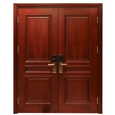Fabbrica cinese ignifugo interno esterno laminato in PVC Uscita di emergenza ignifuga porta d&prime;ingresso in acciaio e sicurezza in legno