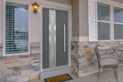  Sixinalu Thermal Break lega di alluminio acciaio inox materiale di sicurezza da costruzione Porta di ingresso del telaio in metallo