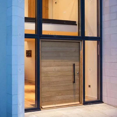 Prima American Modern Design porta esterna in legno massiccio
