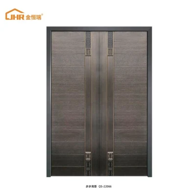 American Modern Design esterno legno porta pivot molto grande solido Porta d&prime;ingresso in legno Noce Porte principali in legno