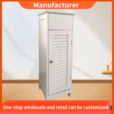 Grande capacità di stoccaggio e stoccaggio del soggiorno domestico, armadio con atrio a porte Louvered
