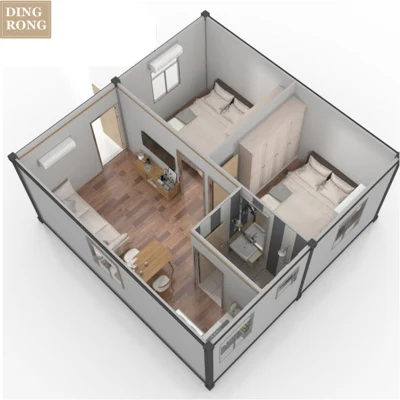  Pre Fab spedizione Container House Luxury 4 posti letto