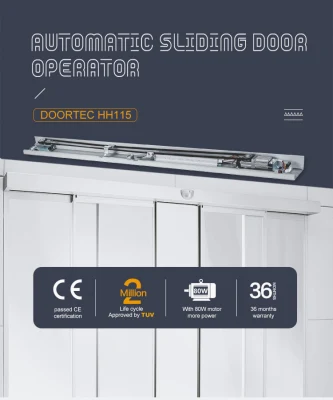 Hotel industriale di alta qualità operatori commerciali automatici vetro scorrevole porta