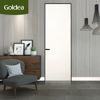 Moderno interno in legno massiccio di alluminio bagno interno impermeabile Firerated interno Swing Super High cucina a filo porta per la camera da letto
