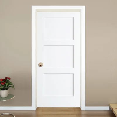 Sportello standard per agitatori in legno con primer in pannelli solidi