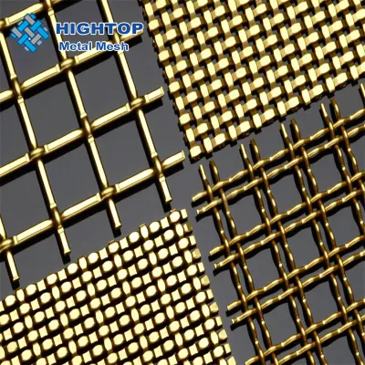  Acciaio inossidabile architettonico maglia crimpata decorazione 304ss filo metallico intrecciato Pannello a rete per porte di armadi