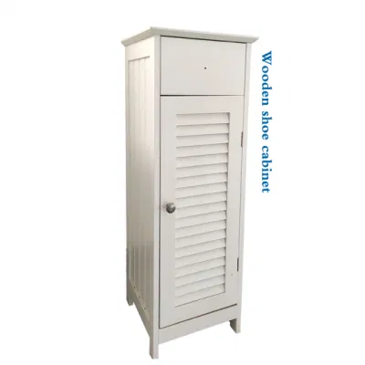 Grande capacità di stoccaggio e stoccaggio del soggiorno domestico, armadio con atrio a porte Louvered