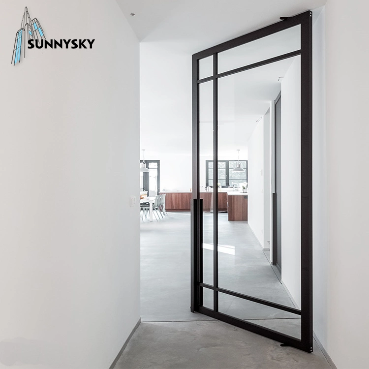 Foshan Modern Large Front Commercial Main Entrance Pivot Door Aluminium Glass Pivot Doors