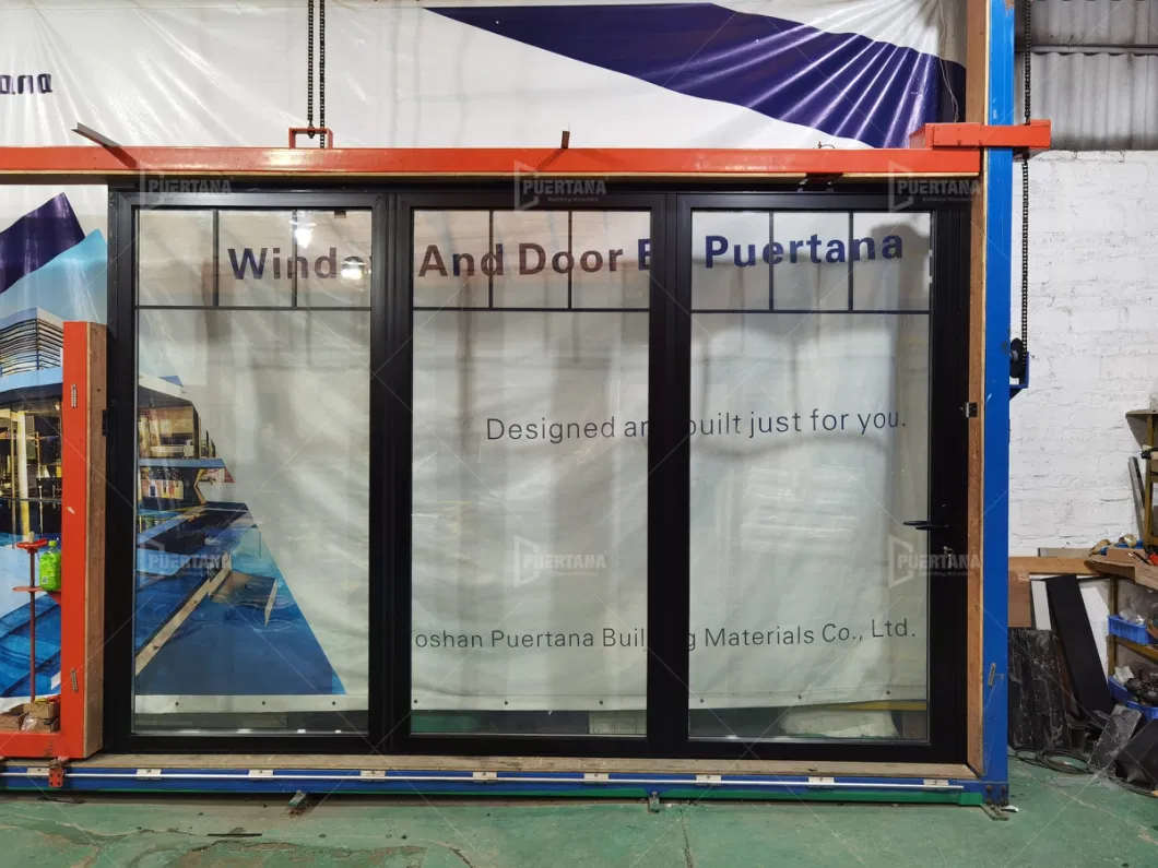 Commercial Storefront Double Glazed External Bi Folding Door