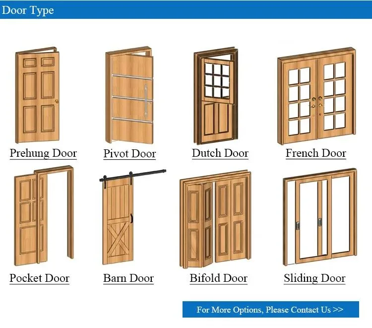 Internal Wooden Barn Door Wood Barn Door with Glass for Bedroom Customized Size