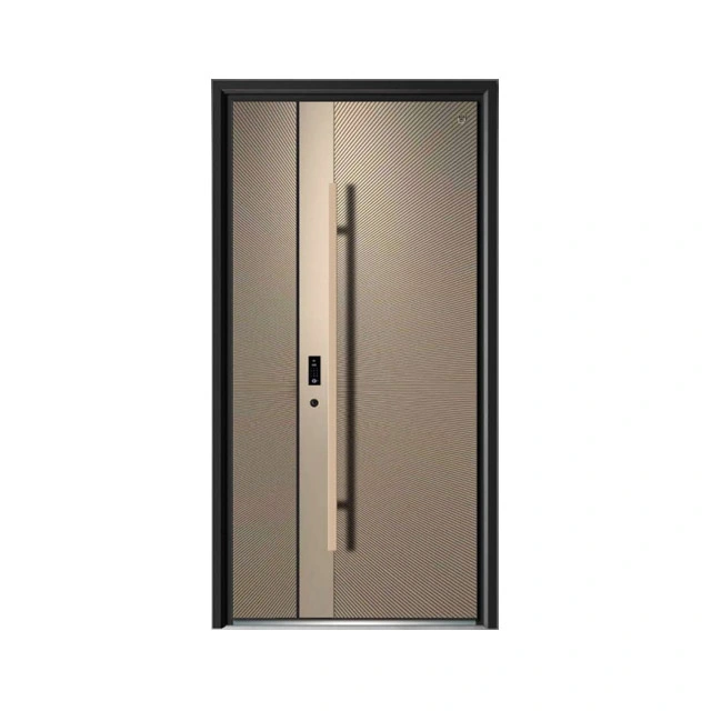 Designer Style Double Security Metal Front Galvanized Steel Doors