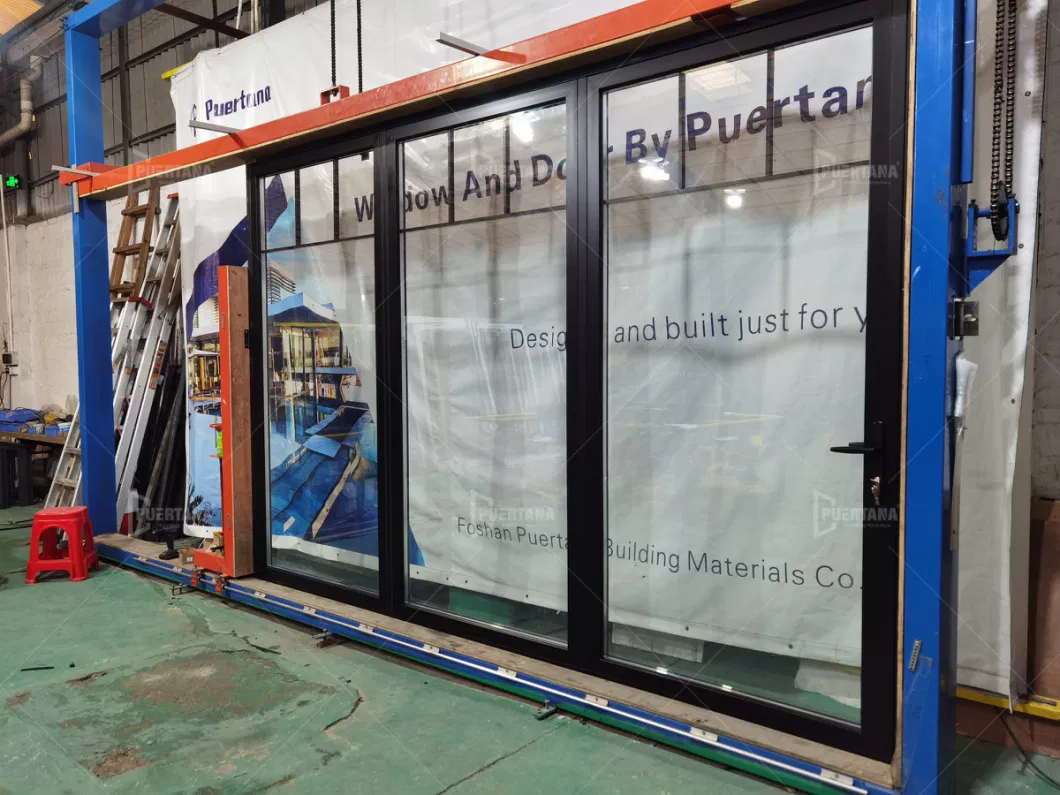 Commercial Storefront Double Glazed External Bi Folding Door