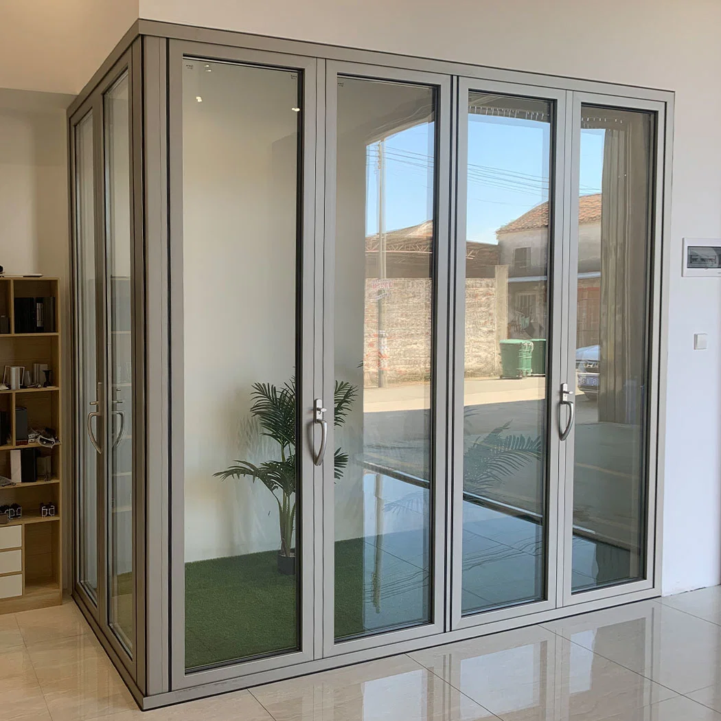 Customized Aluminium Fully Glazed External Corner Patio Bifold Doors|Bifold Patio Doors|Folding Patio Doors|Aluminium Bifold Doors|Folding Glass Doors