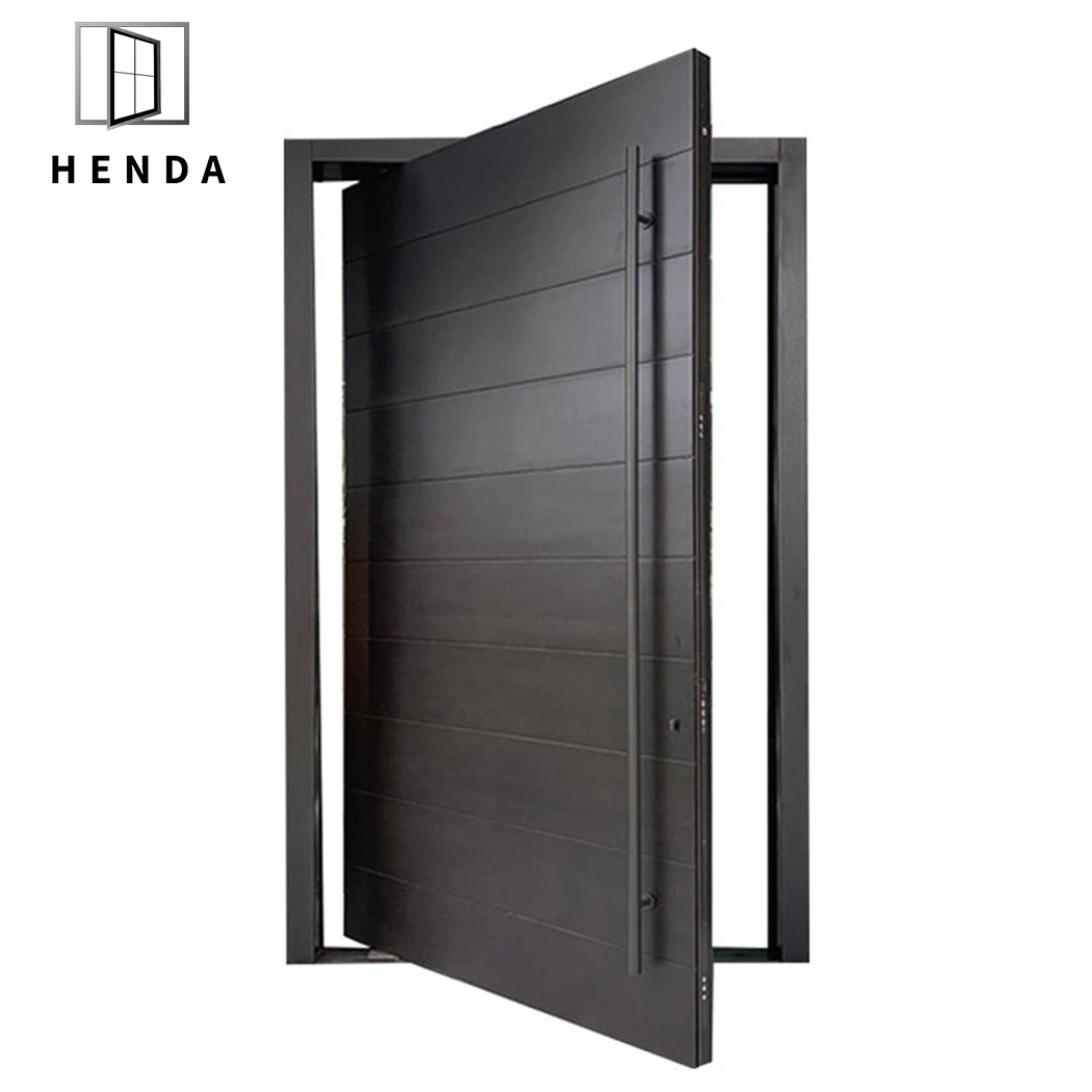 10% off Wholesale Entry Modern Interior Exterior Design Main Front Iron Single Double Gate Entrance Security Residence Metal Iron New Steel Modern Pivot Door