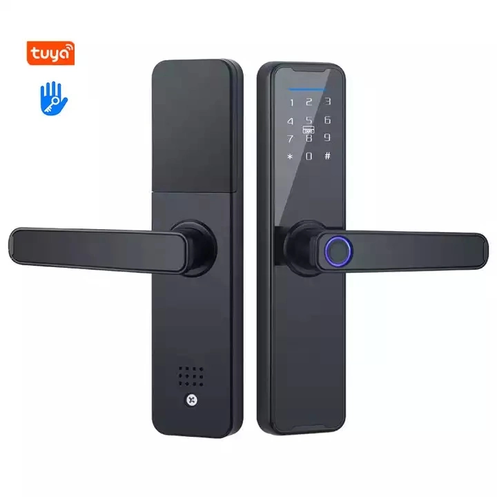 Smart Ttlock Tuya Front Digital Biometric Password Finger Print Deadbolt External Locks Key Fingerprint Door Lock for Home